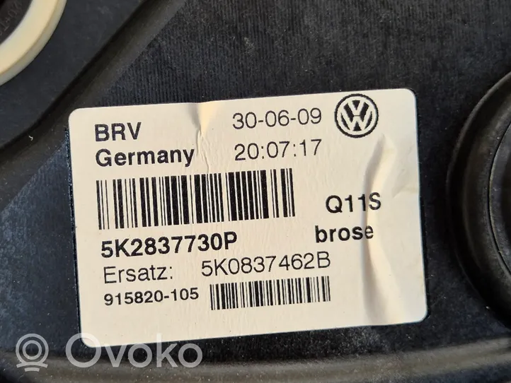 Volkswagen Golf VI Alzacristalli della portiera anteriore con motorino 5K0837756G