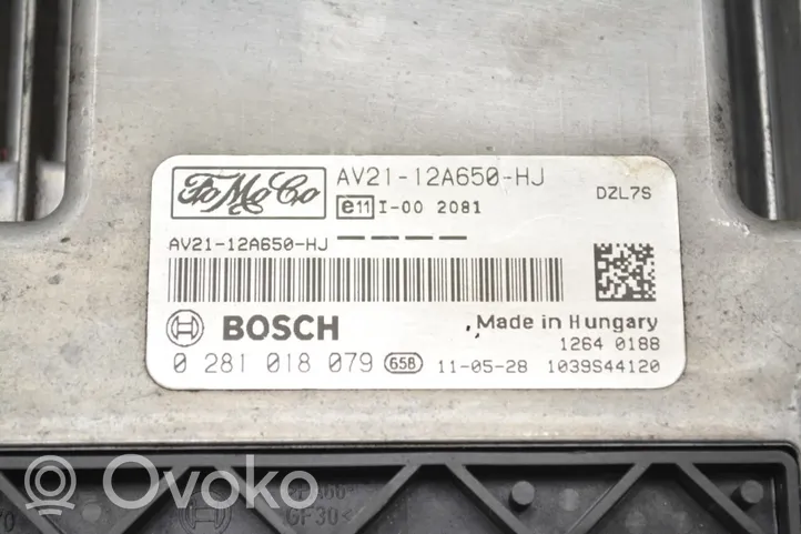 Ford Fiesta Sterownik / Moduł ECU AV2112A650HJ