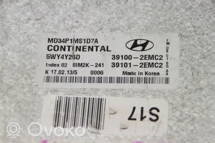 Hyundai Elantra Centralina/modulo del motore 391002EMC2
