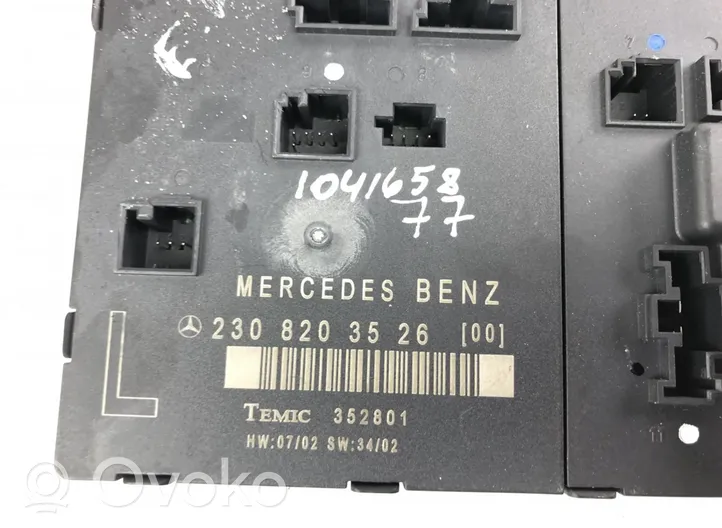 Mercedes-Benz SL R230 Sterownik / Moduł drzwi 2308203526