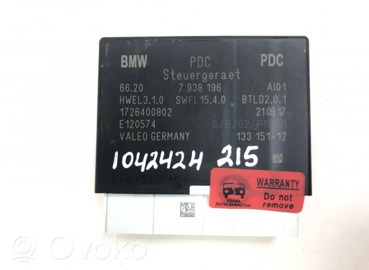 BMW i3 Sterownik / Moduł parkowania PDC 5A02F95