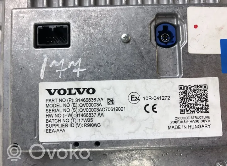 Volvo S90, V90 Monitori/näyttö/pieni näyttö 36010459