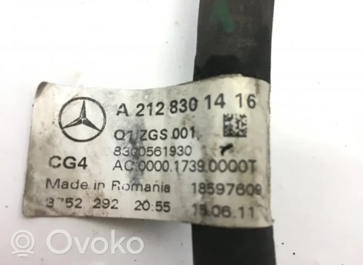 Mercedes-Benz E W212 Gaisa kondicioniera caurulīte (-es) / šļūtene (-es) A2128302500