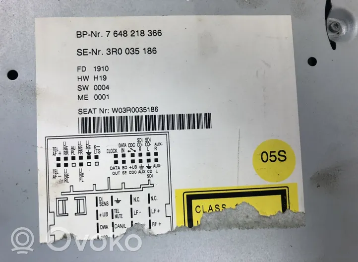 Seat Exeo (3R) Radio / CD/DVD atskaņotājs / navigācija 7648218366