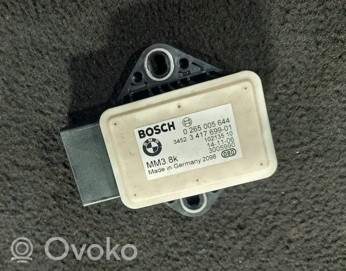 BMW X3 E83 ESP (elektroniskās stabilitātes programmas) sensors (paātrinājuma sensors) 0265005644