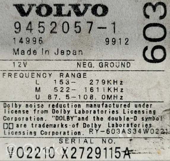 Volvo V70 Радио/ проигрыватель CD/DVD / навигация X2729115A