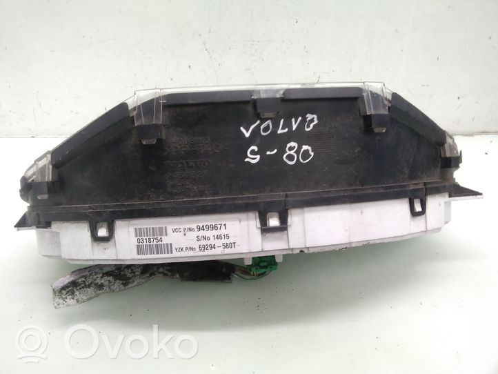 Volvo S80 Velocímetro (tablero de instrumentos) 9499671