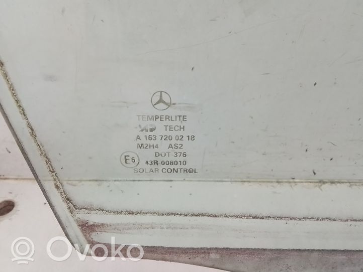 Mercedes-Benz ML W163 Szyba drzwi przednich 43R008010