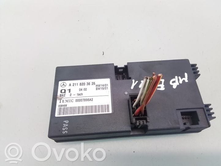 A2118203626 MercedesBenz E W211 Seat control module, 10.00 € RRR