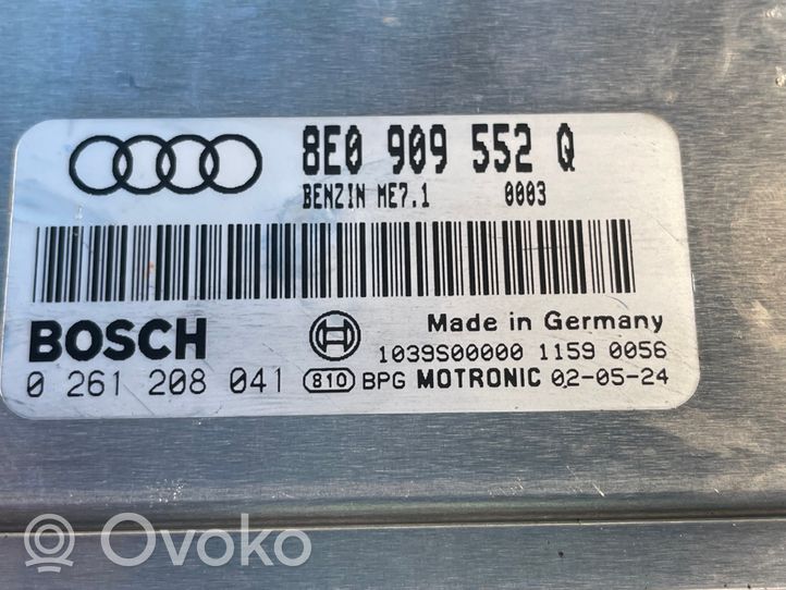 Audi A4 S4 B6 8E 8H Moottorin ohjainlaite/moduuli 0261208041