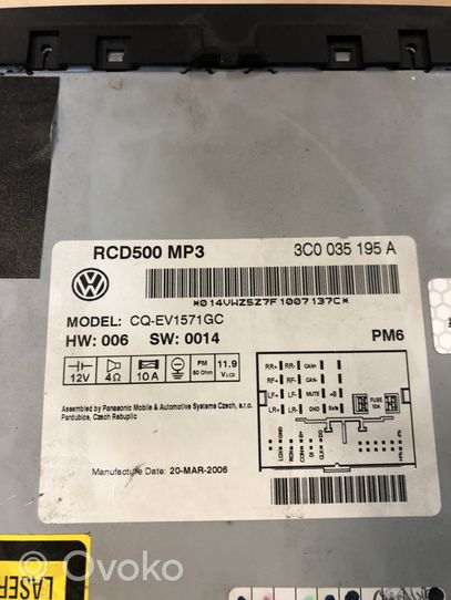 Volkswagen Golf V Unità principale autoradio/CD/DVD/GPS RCD500MP3