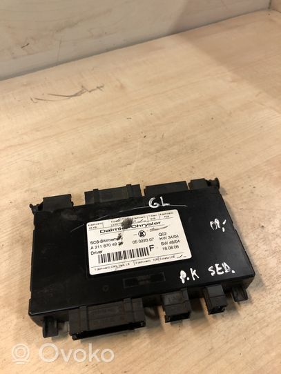 Mercedes-Benz GL X164 Module de commande de siège A2118704926