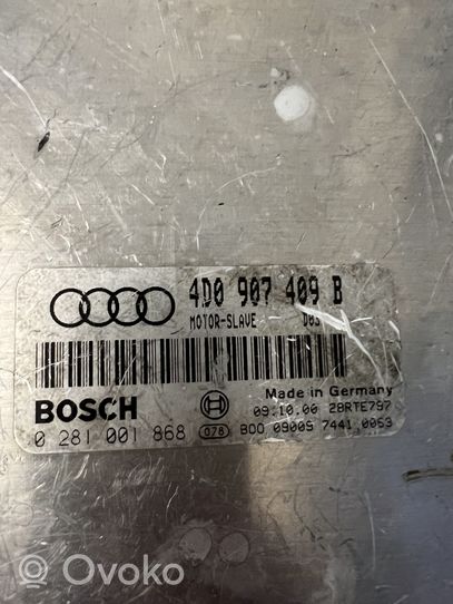 Audi A8 S8 D2 4D Moottorin ohjainlaite/moduuli 4D0907409B