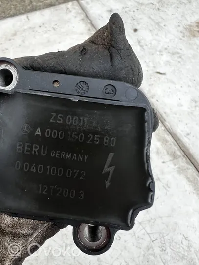 Mercedes-Benz C W204 Bobina di accensione ad alta tensione A0001502580