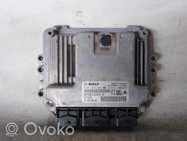 Peugeot 207 Engine control unit/module 9666986880