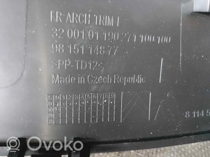 Citroen C3 Osłona tylnej klapy 9815114877