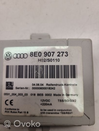 Audi A4 S4 B7 8E 8H Module de pression des pneus 8E0907273