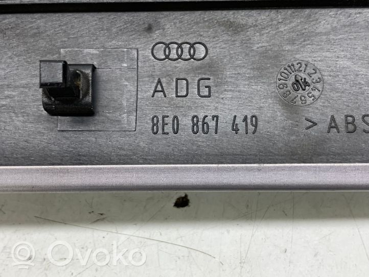 Audi A4 S4 B7 8E 8H Center console decorative trim 8E0867419