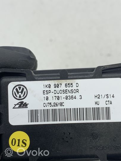 Volkswagen Golf Plus Sensore di imbardata accelerazione ESP 1K0907655D