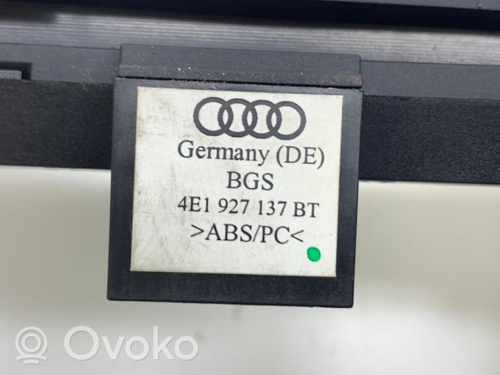 Audi A8 S8 D3 4E Porte-gobelet 4E0857925A