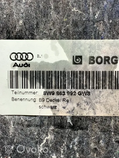 Audi A4 S4 B9 Verkleidung Kofferraumabdeckung 8W9863992