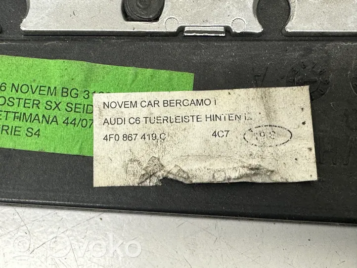 Audi A6 S6 C6 4F Ozdoba tunelu środkowego 4F1864261