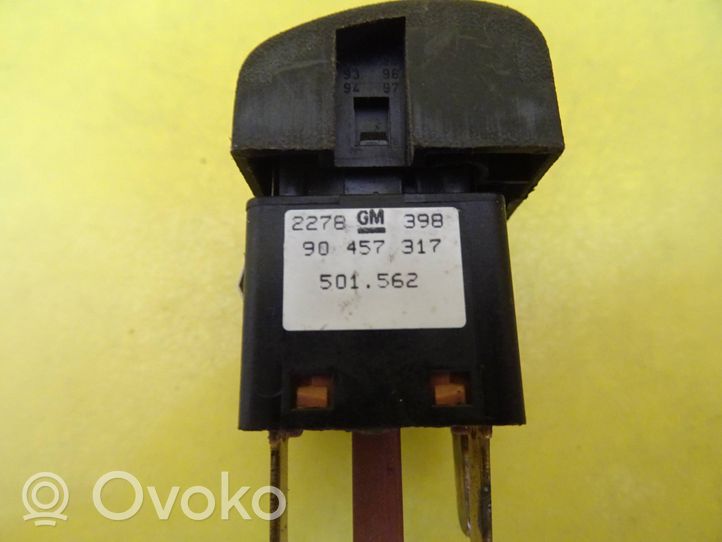 Opel Vectra B Seat heating switch 90457317