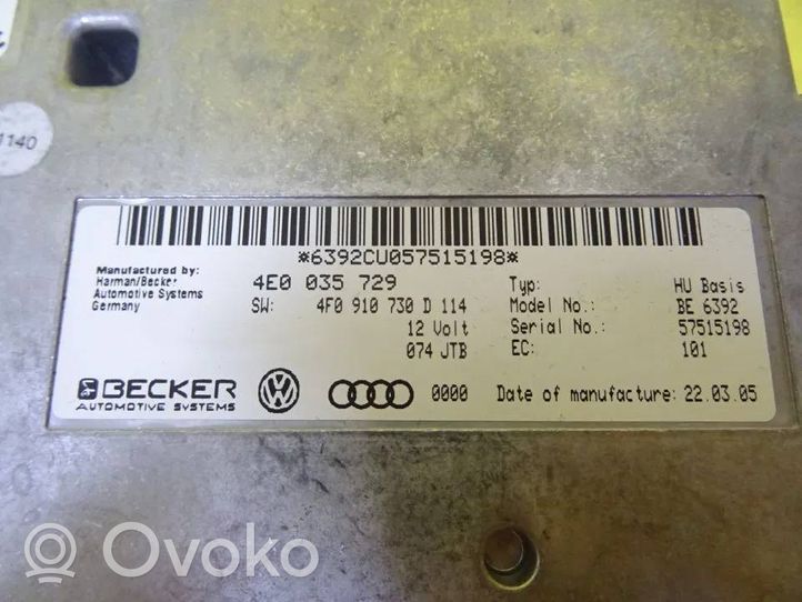 Audi A8 S8 D3 4E Centralina MMI 4E0035729