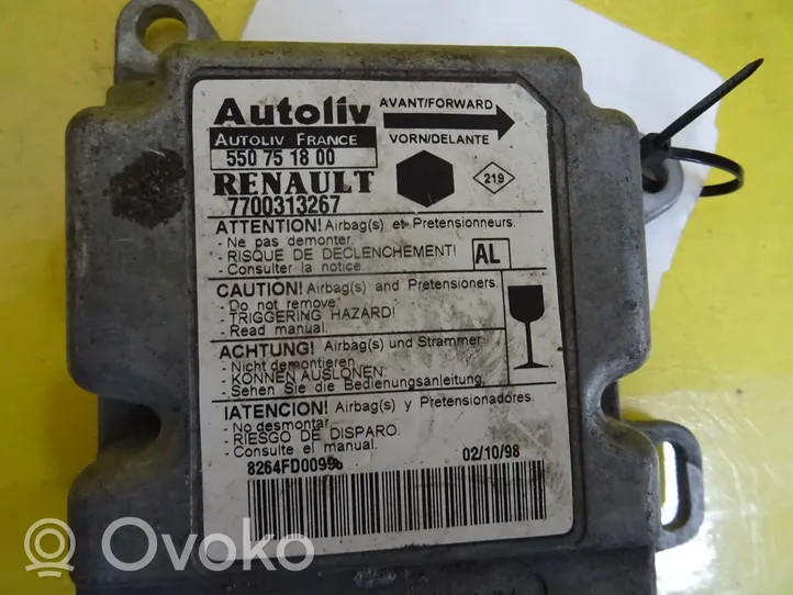 Renault Kangoo I Module de contrôle airbag 7700313267