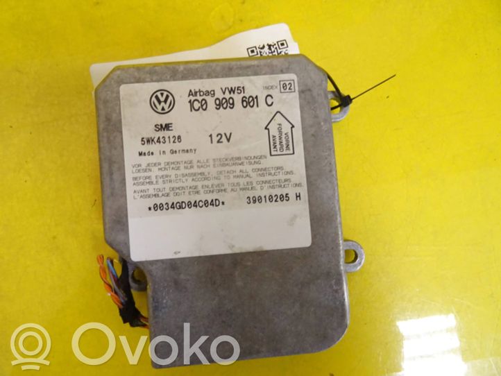 1C0909601C Skoda Fabia Mk1 (6Y) Airbag control unit/module, 10.92 € RRR