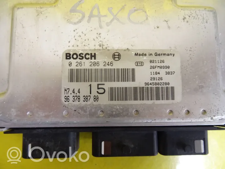 Citroen Saxo Sterownik / Moduł ECU 0261206246