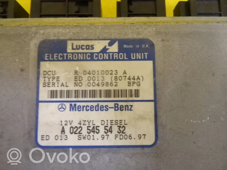 Mercedes-Benz E W210 Sterownik / Moduł ECU A0225455432