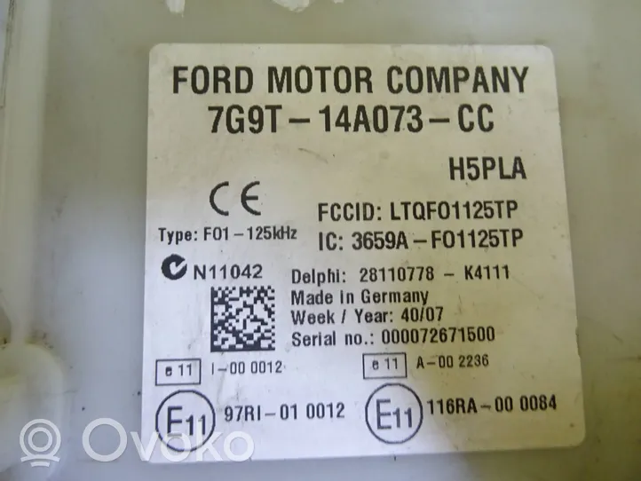 Ford Mondeo MK IV Set scatola dei fusibili 7G9T-14A073-CC