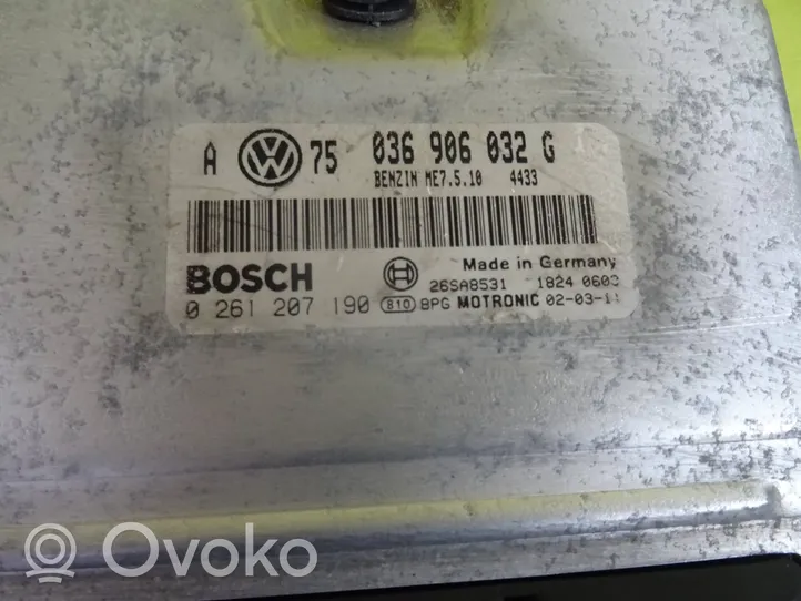 Volkswagen Golf IV Sterownik / Moduł ECU 0261207190