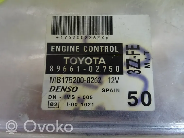 Toyota Corolla E120 E130 Unidad de control/módulo del motor 89661-02750