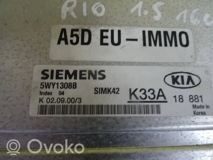 KIA Rio Calculateur moteur ECU 5WY1308B