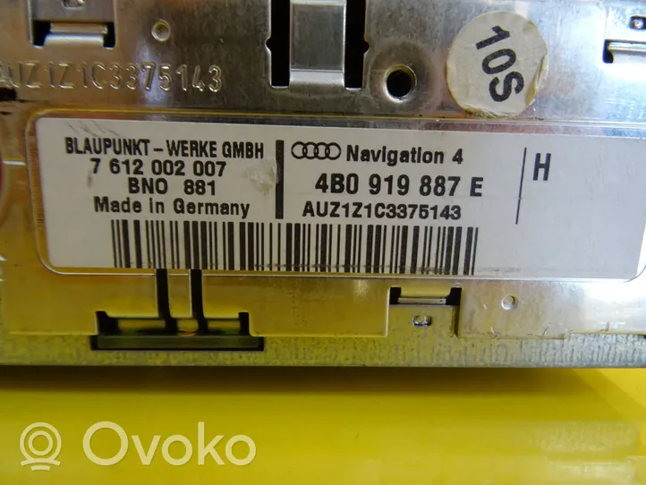 Audi A4 S4 B6 8E 8H Navigacijos (GPS) valdymo blokas 4B0919887E