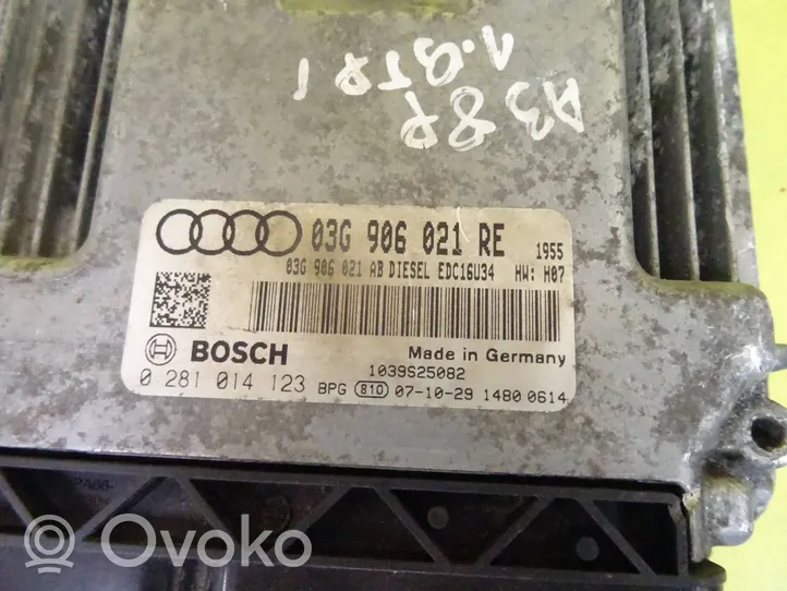 Audi A3 S3 8P Moottorin ohjainlaite/moduuli 0281014123