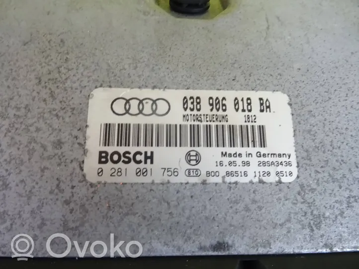 Audi A3 S3 8L Calculateur moteur ECU 038906018BA