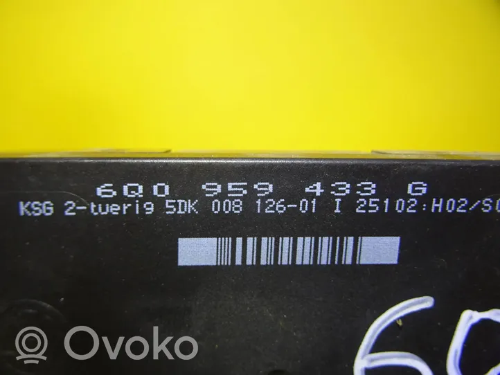 Volkswagen Polo IV 9N3 Module confort 6Q0959433G