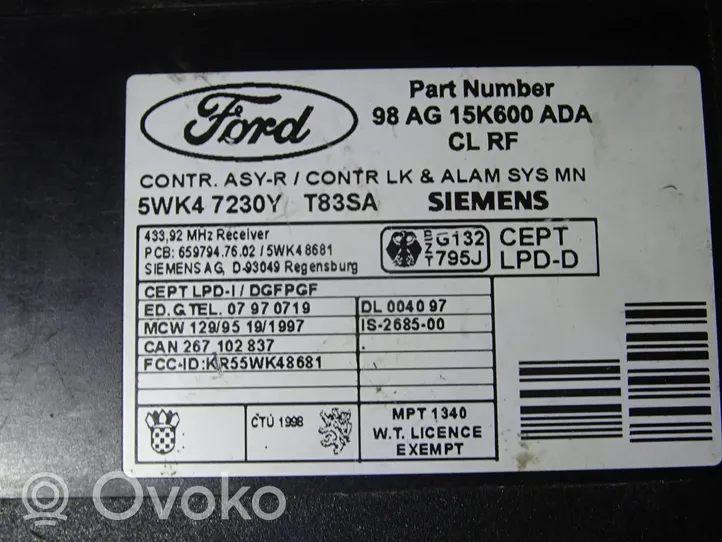 Ford Focus Mukavuusmoduuli 98AG15K600ADA