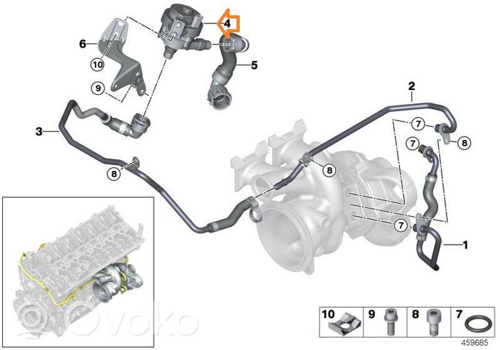 BMW 6 G32 Gran Turismo Pompe à eau de liquide de refroidissement 11518605322