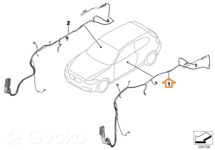 BMW 2 F22 F23 Other wiring loom 61129340980	