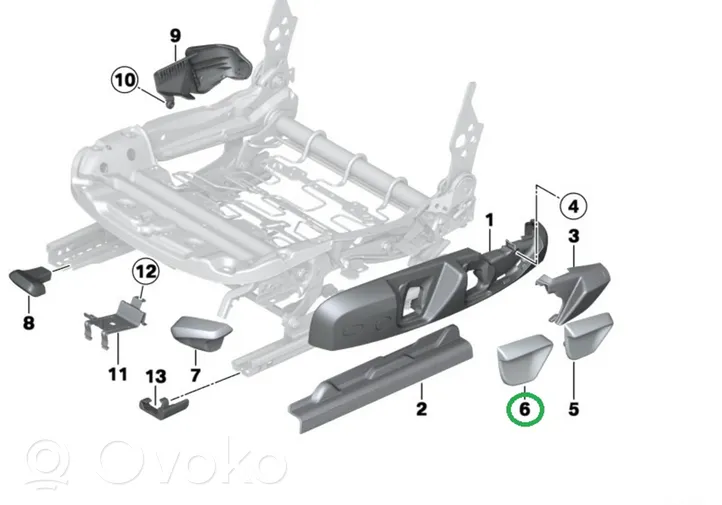 BMW 2 F22 F23 Garniture de siège 7270146