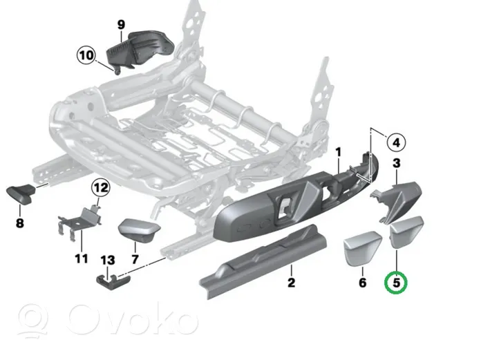 BMW 2 F22 F23 Garniture de siège 7270148