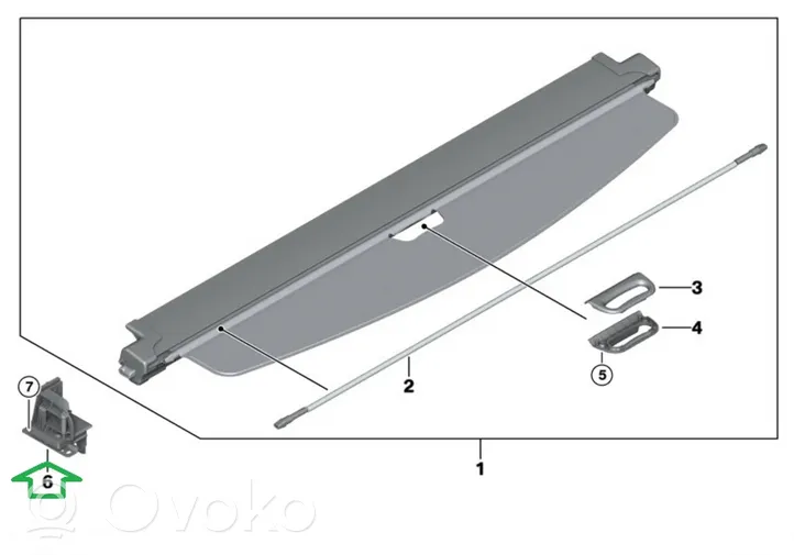 BMW X3 F25 Aizkara turētājs 7230198