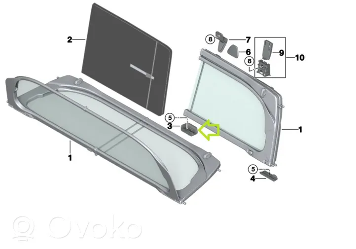 BMW 4 F32 F33 Kita salono detalė 7351102