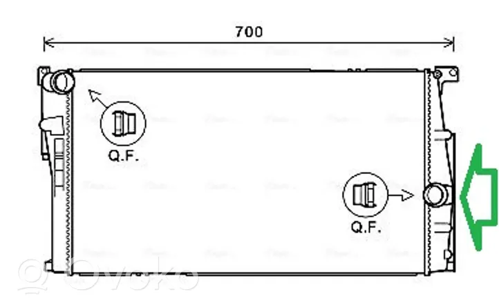 BMW 3 F30 F35 F31 Staffa di montaggio del radiatore 8678027