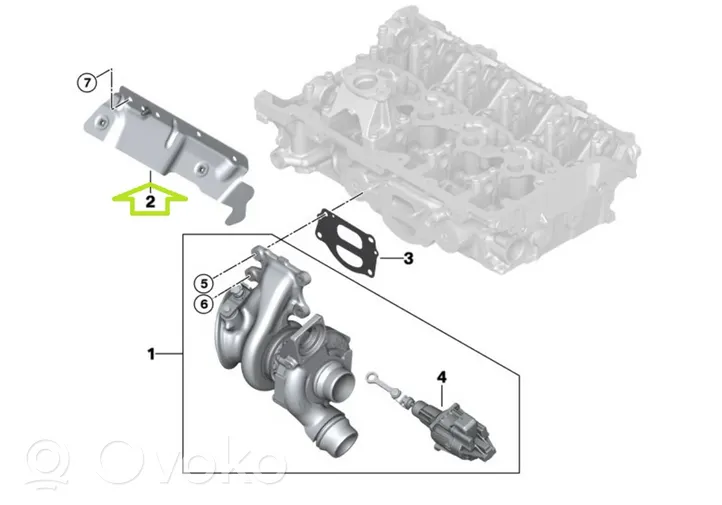 BMW 3 G20 G21 Bouclier thermique d'échappement 8647243