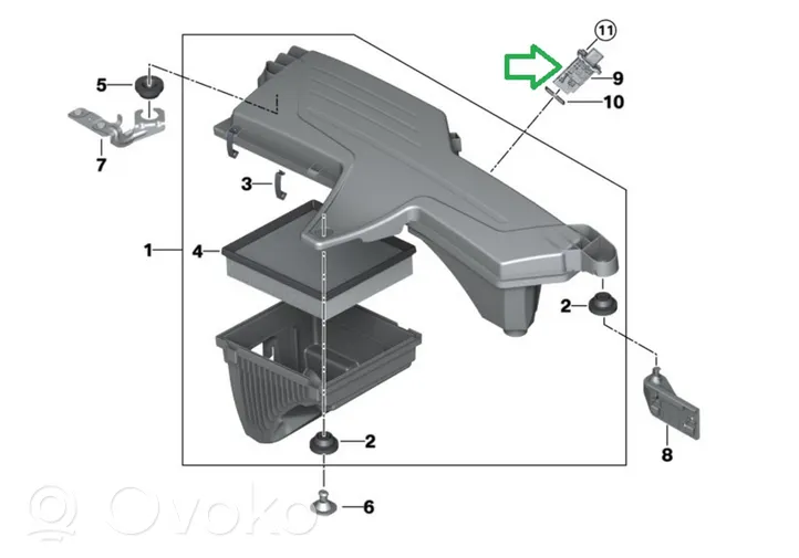 BMW 4 F32 F33 Débitmètre d'air massique 8570107